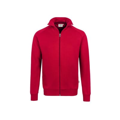 Sweatjacke College 606, rot, Größe XS
