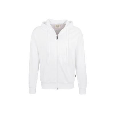 Kapuzen-Sweatjacke Premium 605, weiß, Größe 3XL