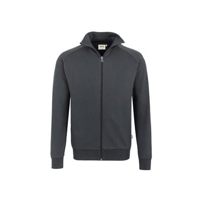 Sweatjacke College 606, anthrazit, Größe 6XL