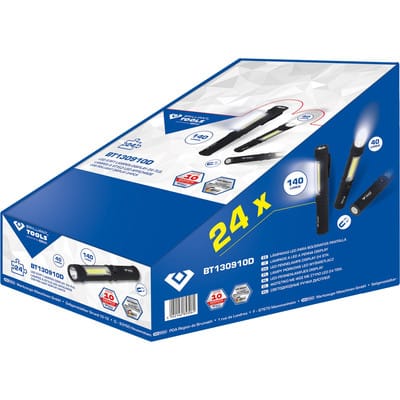 2 in 1 COB-Taschenlampen-Display, 24-teilig