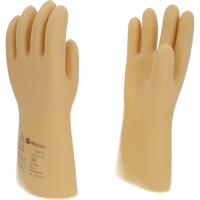 Elektriker-Schutzhandschuh mit Schutzisolierung, Größe 12, Klasse 2, weiß