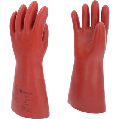 Elektriker-Schutzhandschuh mit mechanischem Schutz, Größe 10, Klasse 3, rot