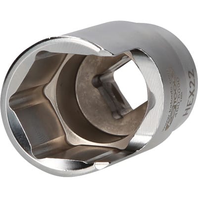 3/8" Spezial-Winkel-Rohrverbinder-Stecknuss, 22 mm