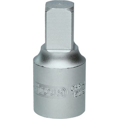 3/8" Öldienst-Bit-Stecknuss für Innenvierkant-Schrauben, 10 mm