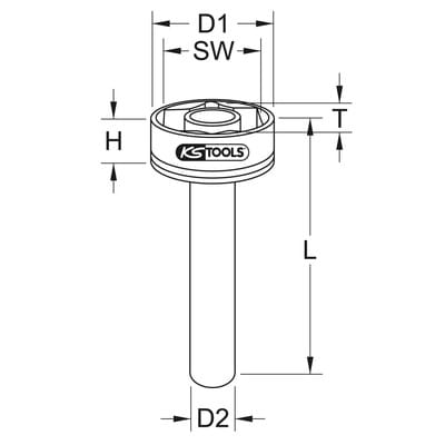 3/4" Achsmuttern-Schlüssel Volvo 105mm