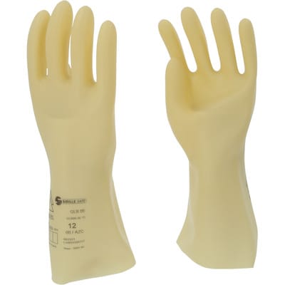 Elektriker-Schutzhandschuh mit Schutzisolierung, Größe 12, Klasse 00, weiß