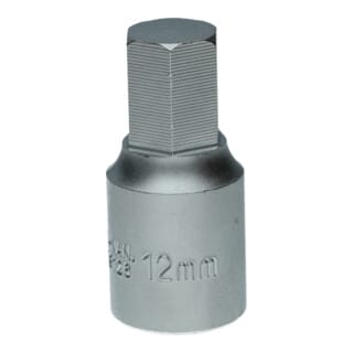 3/8" Öldienst-Bit-Stecknuss für Innensechskant-Schrauben, 12 mm