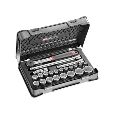 Steckschlüssel-Set 1/2" S.161B, 23-teilig