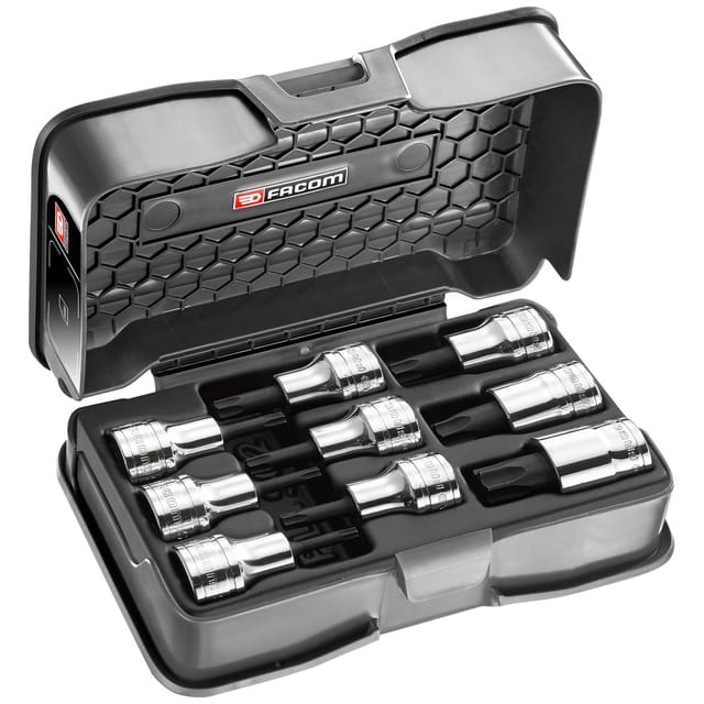 Schraubendreheinsaetze 1/2" für Torx, 9-teilig