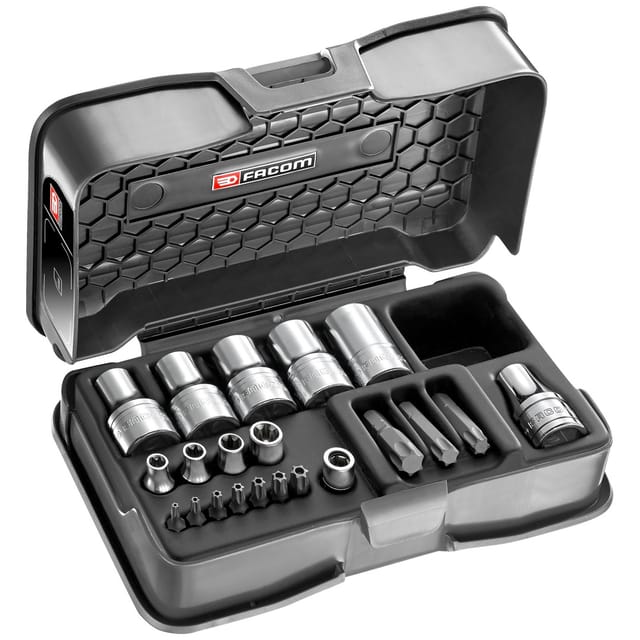 Steckschlüssel-Set 1/4" und Bits für Torx