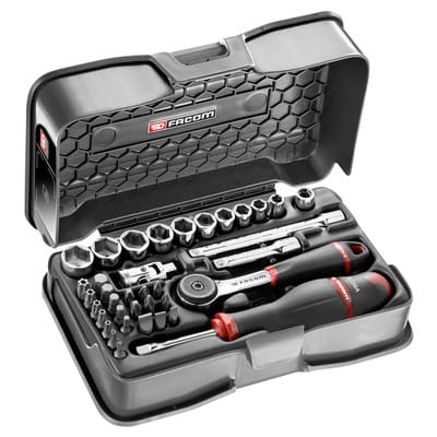 Steckschlüssel-Set 1/4"Z R.161B, 37-teilig