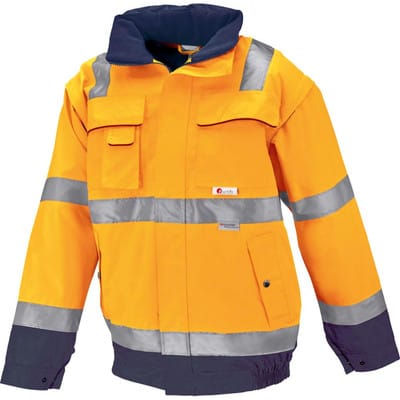 Warnjacke ARTHUR, orange/marine, 2XL