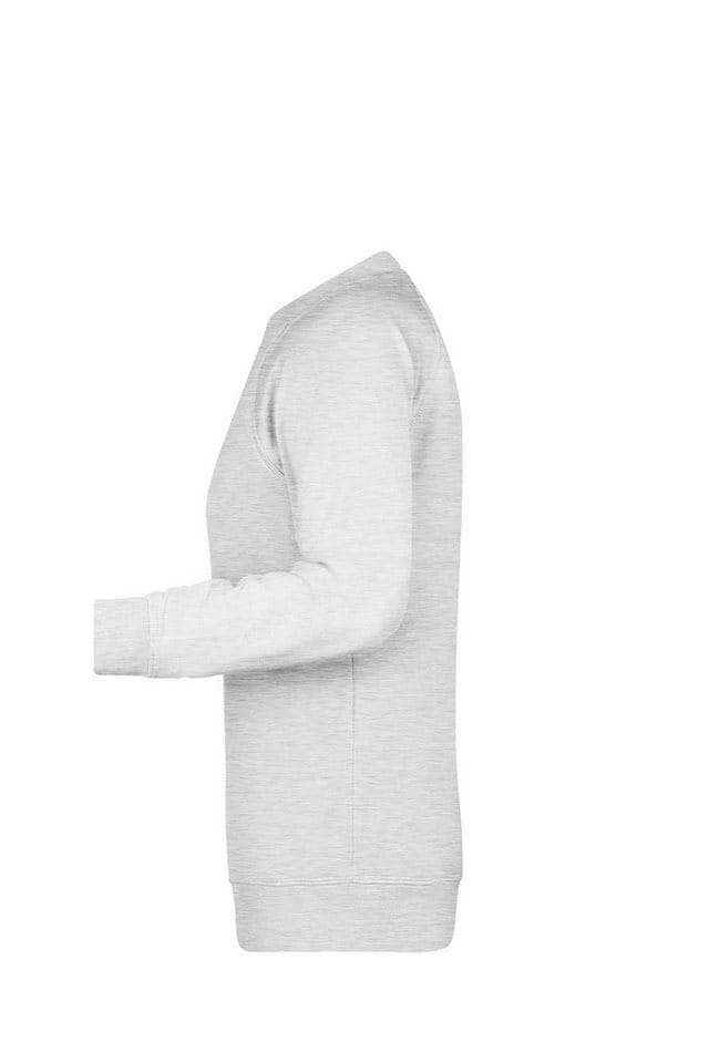 Damen Raglan Sweatshirt 8021, asch-grau, Größe XS