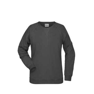 Damen Raglan Sweatshirt 8021, graphit, Größe S
