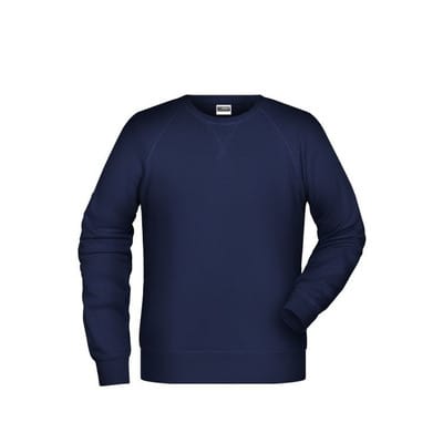 Herren Raglan Sweatshirt 8022, navy-blau, Größe S
