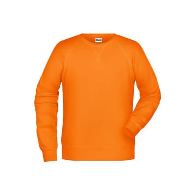 Herren Raglan Sweatshirt 8022, orange, Größe L