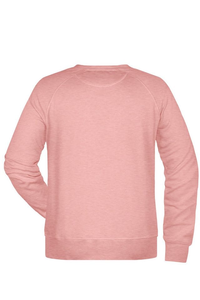 Herren Raglan Sweatshirt 8022, rosa-melange, Größe XL