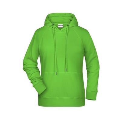 Damen Kapuzensweatshirt 8023, lime-grün, Größe 3XL