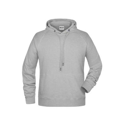 Herren Kapuzensweatshirt 8024, grau heather, Größe 5XL