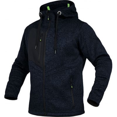 Strickjacke marine-meliert, Größe 3XL
