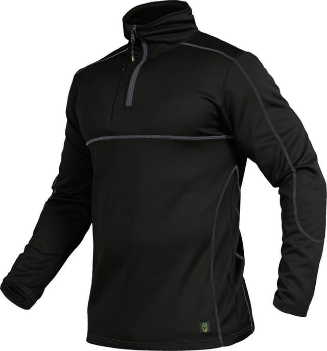 Langarmshirt-Flex-Line Schwarz/Grau, Größe 4XL