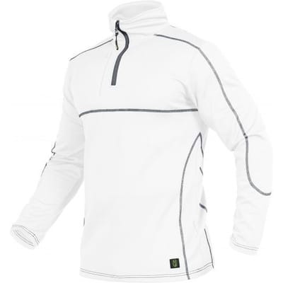 Langarmshirt-Flex-Line Weiß/Grau, Größe 4XL