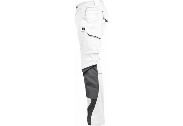 Bundhose-Flex-Line Weiß/Grau, Größe 46