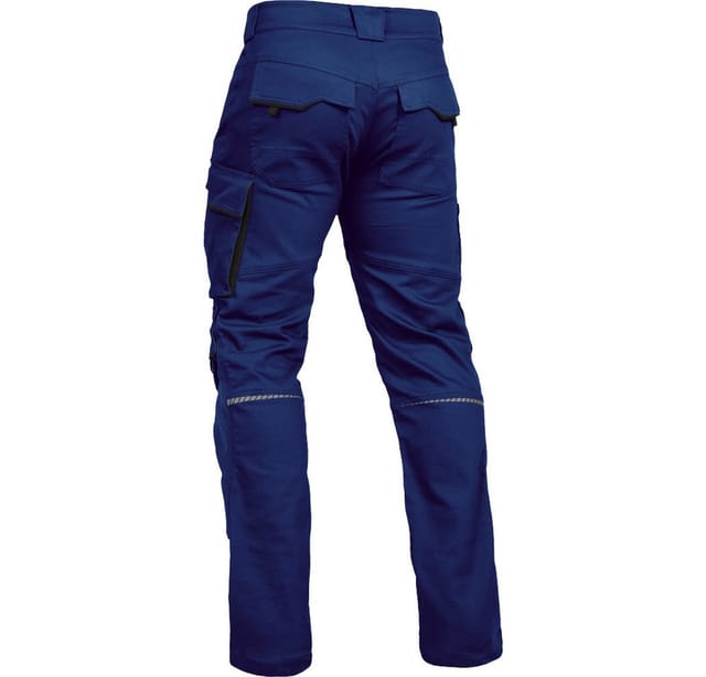 Bundhose-Flex-Line Kornblau/Schwarz-Weiß, Größe 58