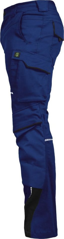 Bundhose-Flex-Line Kornblau/Schwarz-Weiß, Größe 50