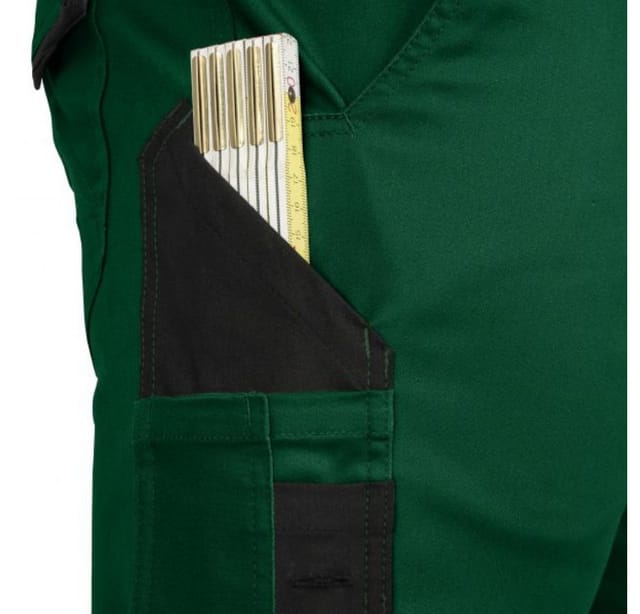 Bundhose-Flex-Line Grün/Schwarz, Größe 54