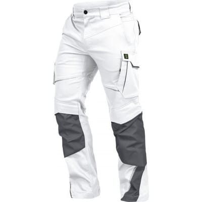 Bundhose-Flex-Line Weiß/Grau, Größe 64