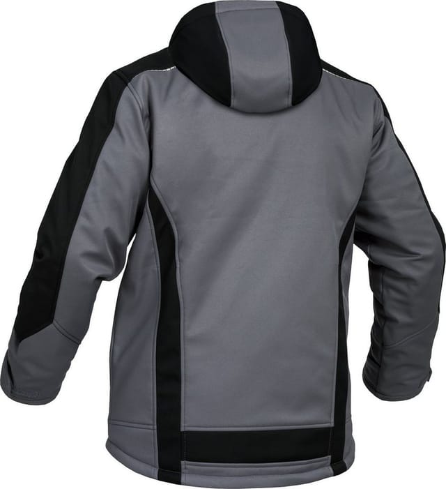 Winter-Softshelljacke-Flex-Line Grau/Schwarz-Weiß, Größe M