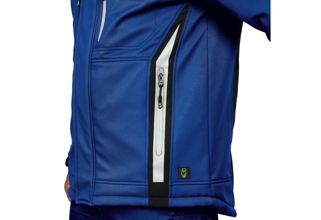 Winter-Softshelljacke-Flex-Line Königsblau/Schwarz-Weiß, Größe M