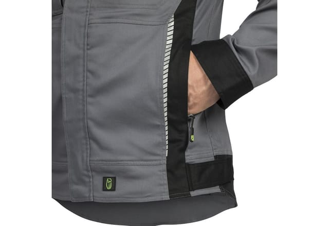 Jacke-Flex-Line Grau/Schwarz, Größe M