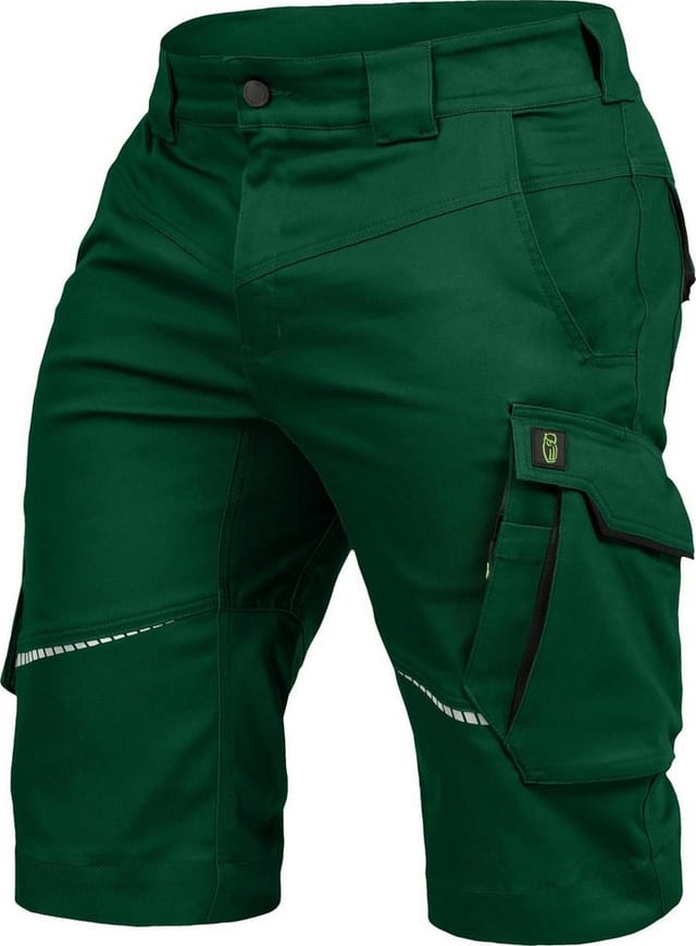 Hose Kurz-Flex-Line Grün/Schwarz, Größe 48