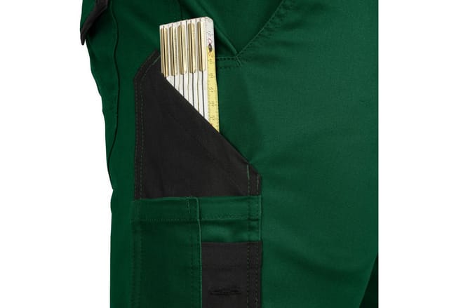 Latzhose-Flex-Line Grün/Schwarz, Größe 26