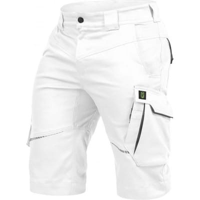 Hose Kurz-Flex-Line Weiß/Grau, Größe 50
