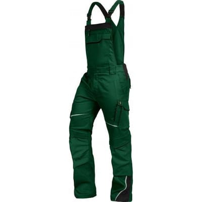 Latzhose-Flex-Line Grün/Schwarz, Größe 56