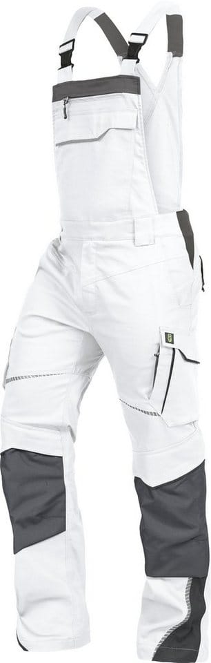 Latzhose-Flex-Line Weiß/Grau, Größe 24