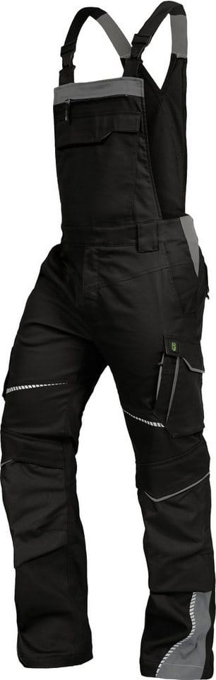 Latzhose-Flex-Line Schwarz/Grau, Größe 68