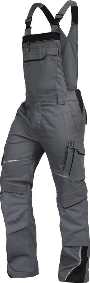Latzhose-Flex-Line Grau/Schwarz, Größe 102