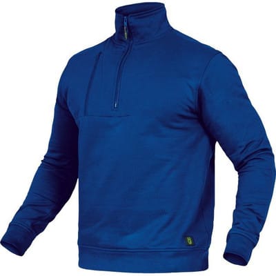 Zip-Sweatshirt-Flex-Line Kornblau, Größe 4XL
