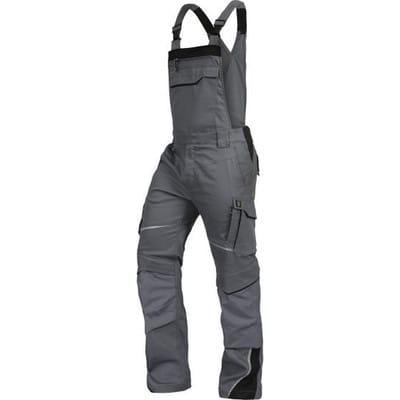 Latzhose-Flex-Line Grau/Schwarz, Größe 106
