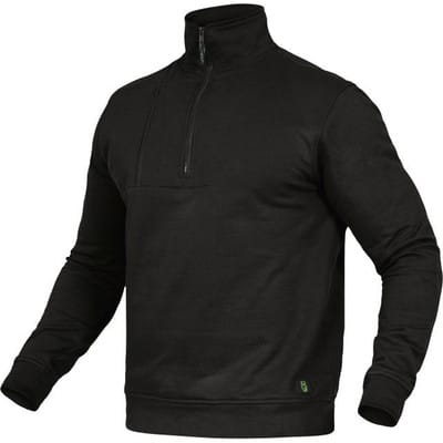 Zip-Sweatshirt-Flex-Line Schwarz, Größe XXL