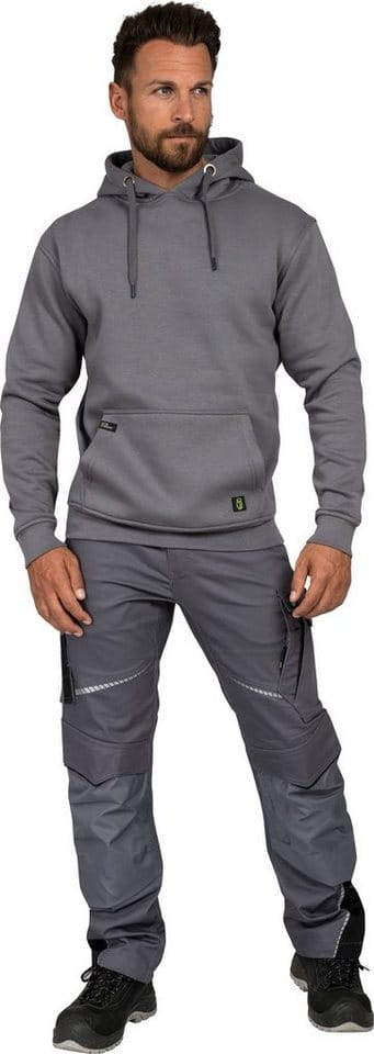 Hoody-Flex-Line Grau, Größe 4XL