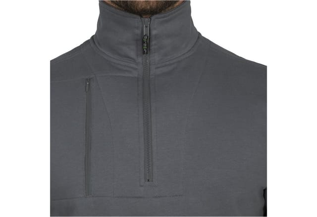Zip-Sweatshirt-Flex-Line Grau, Größe 3XL