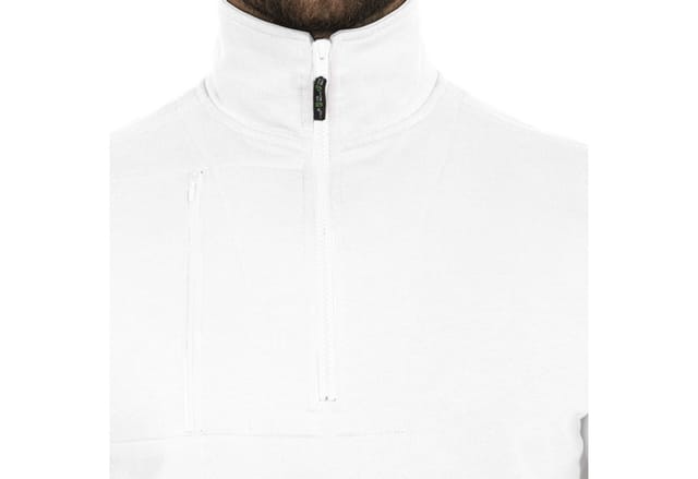 Zip-Sweatshirt-Flex-Line Weiß, Größe L