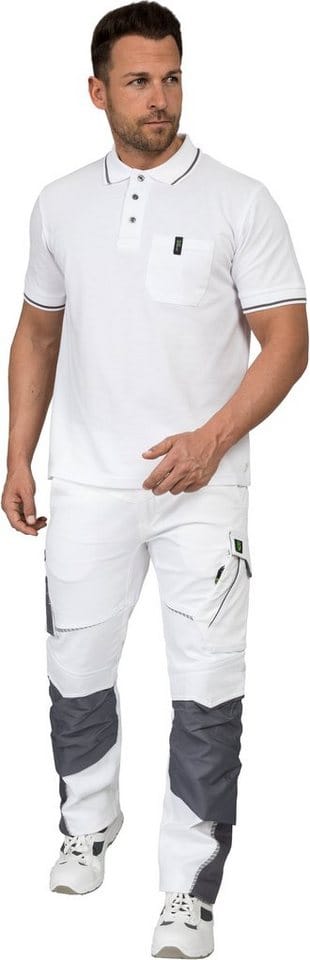Polo-Shirt-Flex-Line Weiß, Größe M