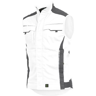 Weste-Flex-Line Weiß/Grau, Größe 5XL