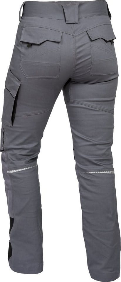 Damen-Bundhose-Flex-Line Grau/Schwarz-Weiß, Größe 52